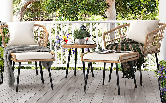 5 Piece Patio Conversation Set