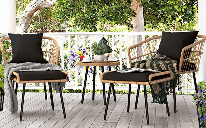 5 Piece Small Patio Conversation Set