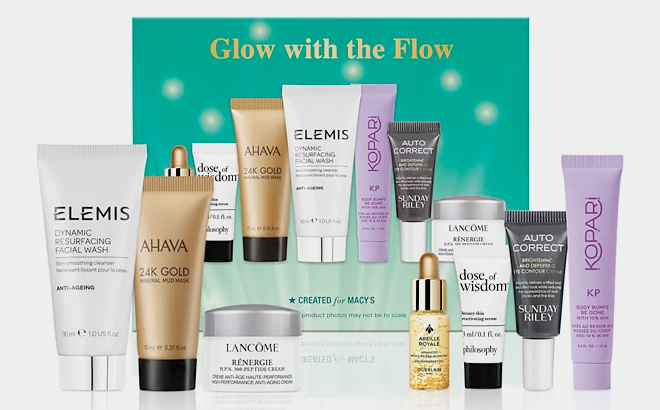 7 Pc Glow With The Flow Skincare Set Created for Macys