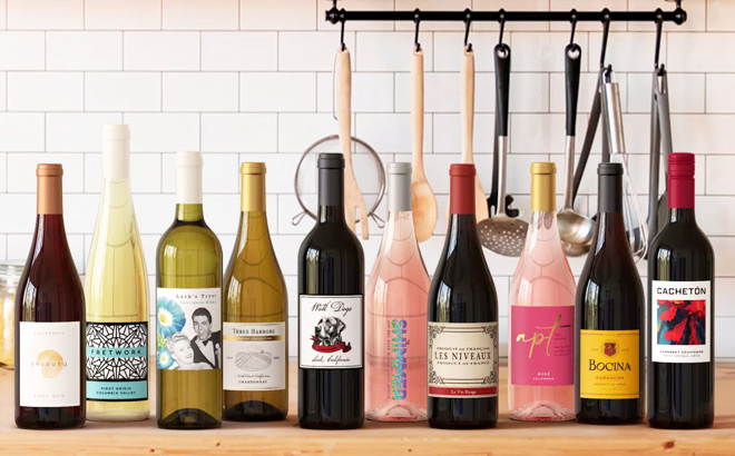 A Collection of Wines in the Kitchen