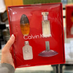 A Hand holding Calvin Klein 4 Piece Fragrance Set