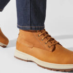 A Man Wearing Timberland Atwells Ave Waterproof Boots