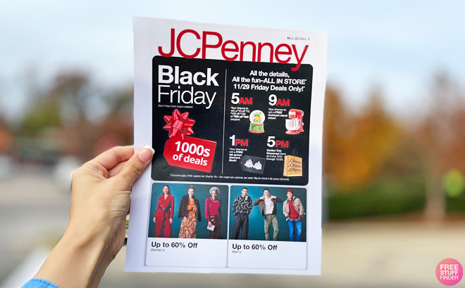 A Person Holding JCPenneys Black Friday Ads