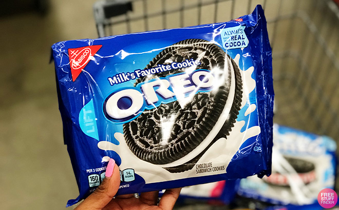 A Person Holding Oreo Cookies