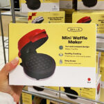 A Person Holding a Bella Mini Waffle Maker