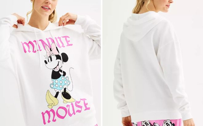 A Person Wearing Disneys Minnie Mouse Juniors Graphic Tee 1