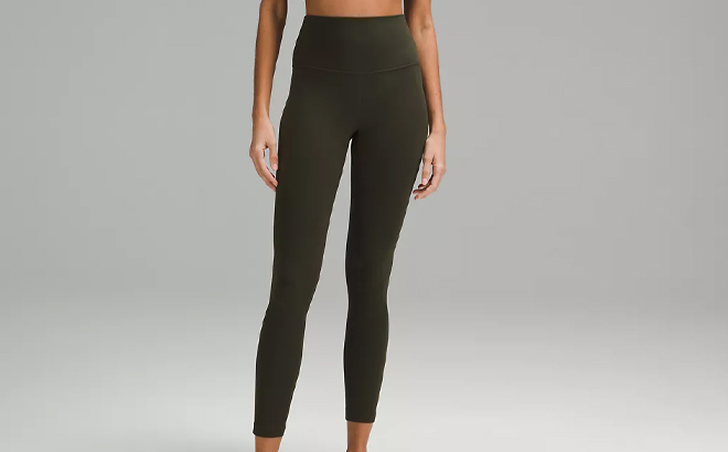 A Woman Wearing Lululemon Align High Rise Leggings