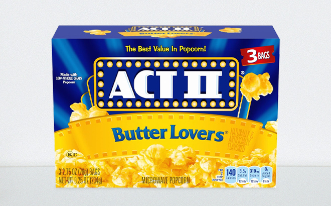 ACT II Butter Popcorn 3 Pack