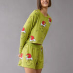 AE Grinch Plush PJ Set