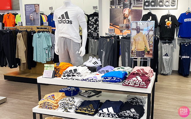 Adidas Apparel inside a Store