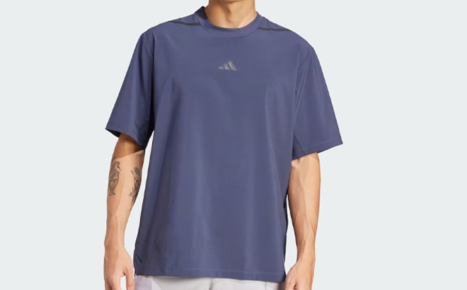 Adidas Mens Workout Crewneck Tee