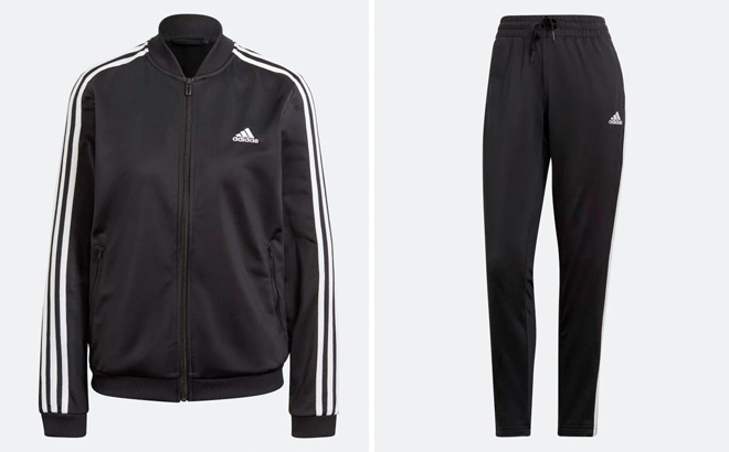 Adidas Womens 3 Stripes Track Suit