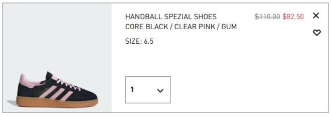 Adidas Women's Handball Spezial Shoes Checkout Page