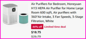 Air Purifier Checkout Screen