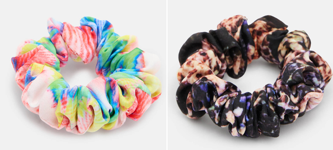 All Saints Mel Mini Scrunchie and Tahoe Mini Printed Scrunchie