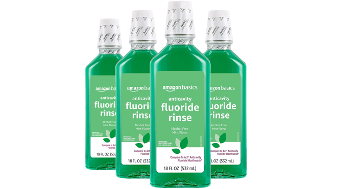 Amazon Basics Anticavity Fluoride Rinse 4 Pack