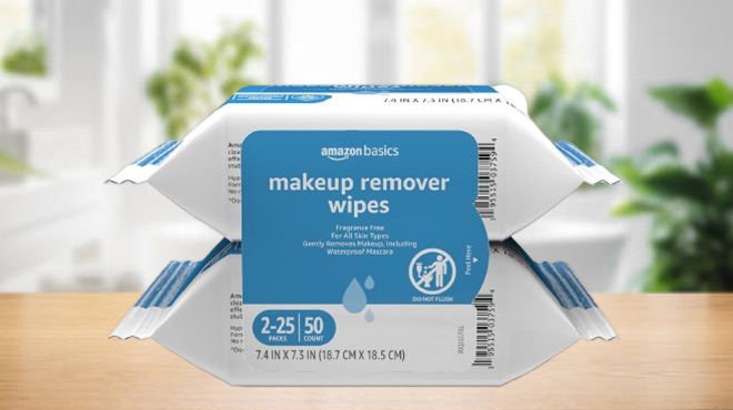 Amazon Basics Make Up Remover Wipes 2 Pack