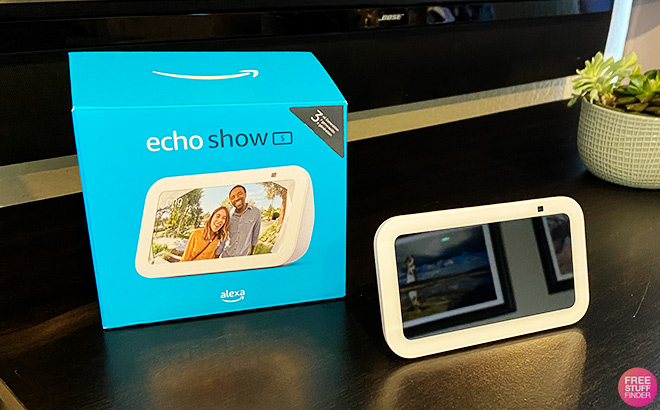 Amazon Echo Show on the Table