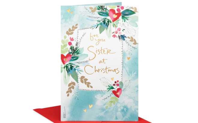 American Greetings Christmas Greeting Card for Sister