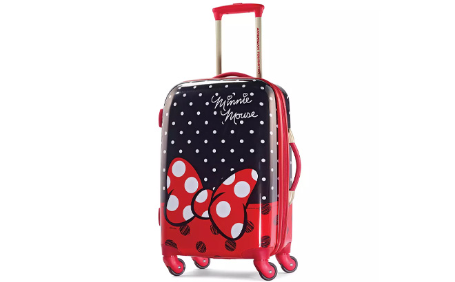 American Tourister Disneys Minnie Mouse Red Bow Hardside Spinner Luggage