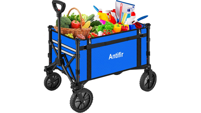 Antifir Collapsible Utility Wagon in Blue Color