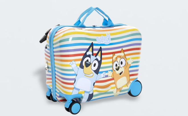 BBC Bluey Kids Ride On Luggage