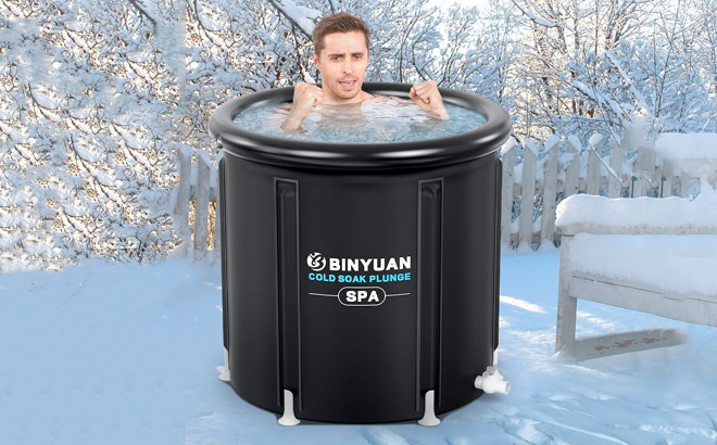 BINYUAN XL Ice Bath Tub for Athletes With Cover