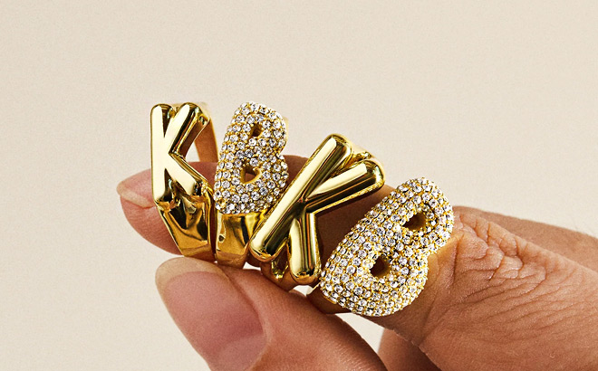 BaubleBar Bubble Initial Ring