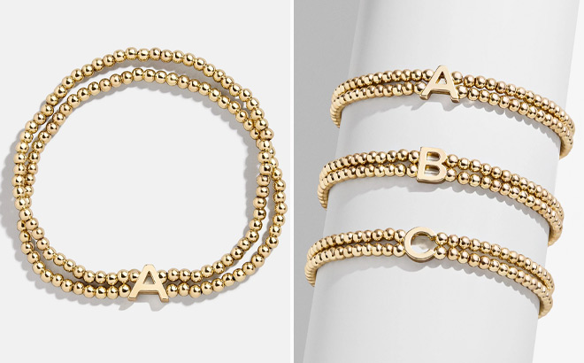 BaubleBar Ivy Initial Pisa Bracelets