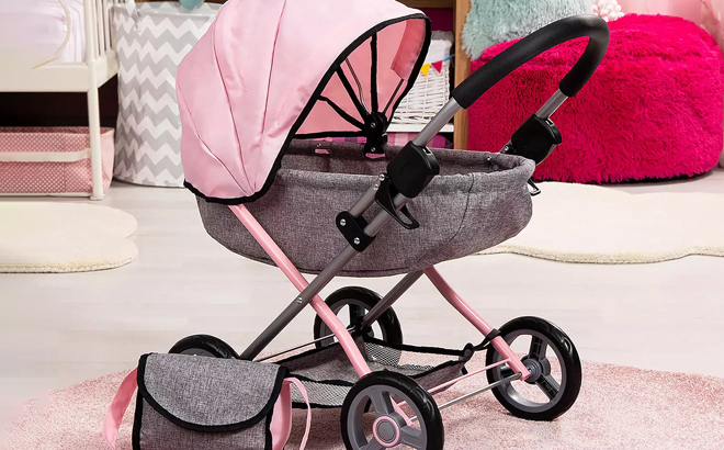 Bayer 4 in 1 Baby Doll Pram Stroller Set in a Room 1