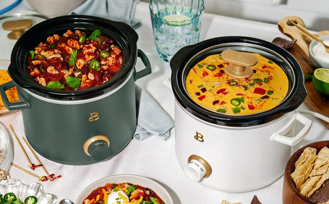 Beautiful Slow Cookers on the Table