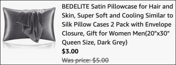 Bedelite Satin Pillowcase 2 Pack Checkout