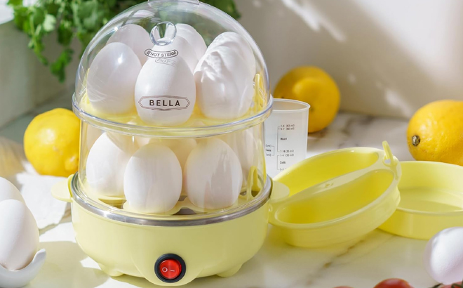 Bella Rapid Electric Egg Cooker and Poacher in Yellow