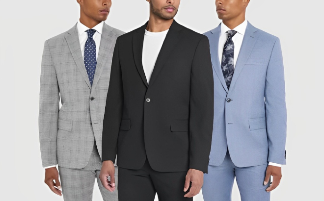 Ben Sherman Mens Stretch Slim Fit Suit Jackets