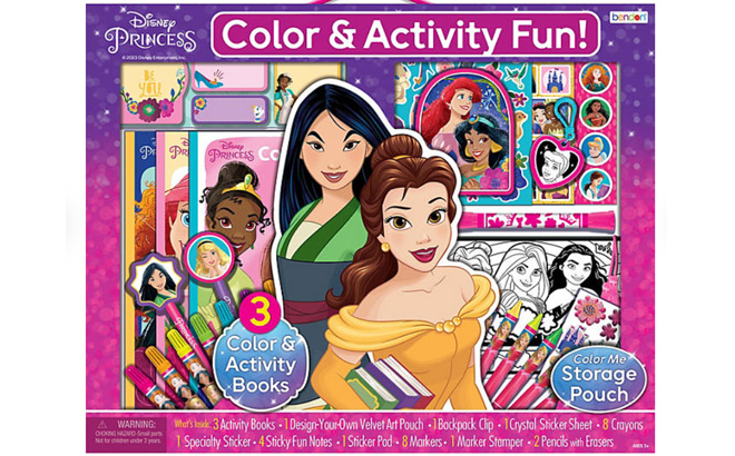 Bendon Color and Activity Fun Disney Princess Set