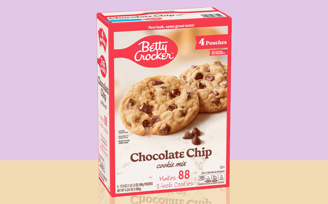 Betty Crocker Chocolate Chip Cookie Mix 4 Pouches Makes 88 Cookie