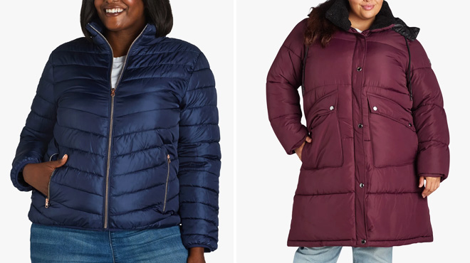 Big Chill Womens and Womens Plus Packable Puffer Jacket