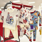 Bluey Toddler Christmas 2 Piece Sets Hung on Cart