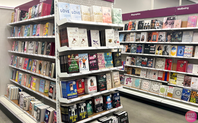 Books on Shelves at Target