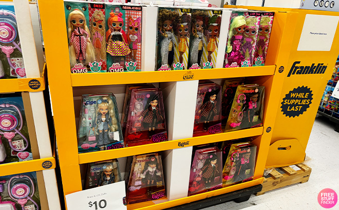 Bratz LOL Surprise Dolls on the Shelf