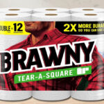 Brawn Paper Towels on a Table