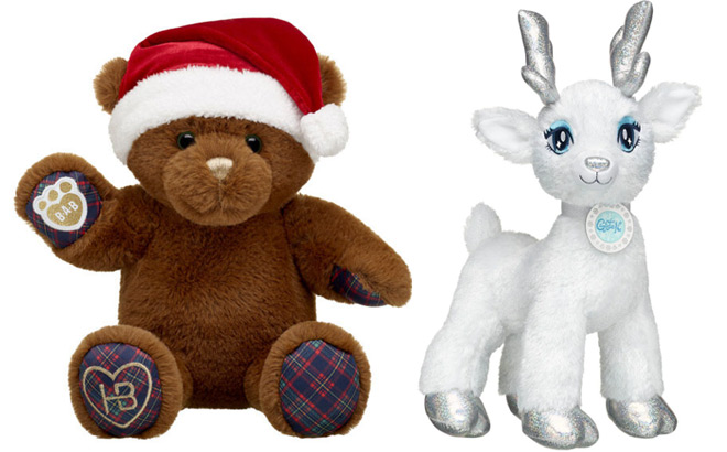 Buildabear Christmas Cheer Teddy Bear and Reindeer Plush