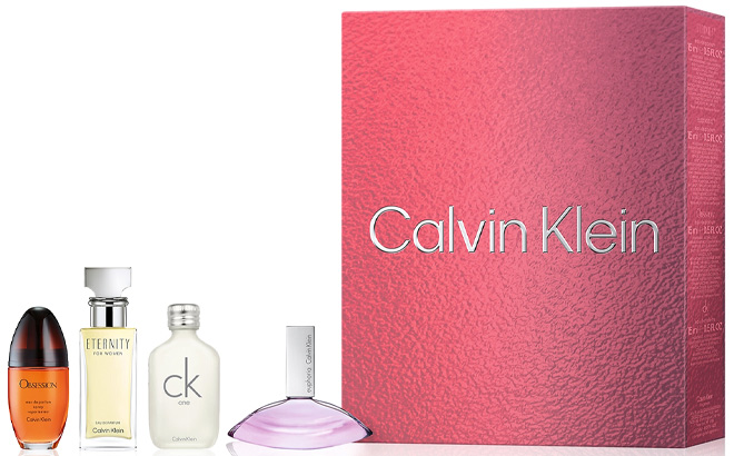 Calvin Klein 4 Piece Fragrance Womens Gift Set