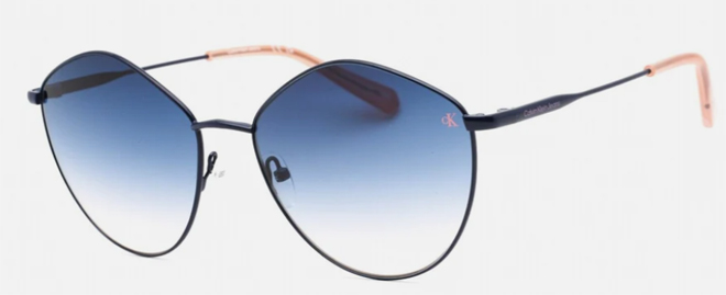 Calvin Klein Womens 61 mm Navy Sunglasses