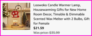 Candle Warmer Lamp Checkout Screen