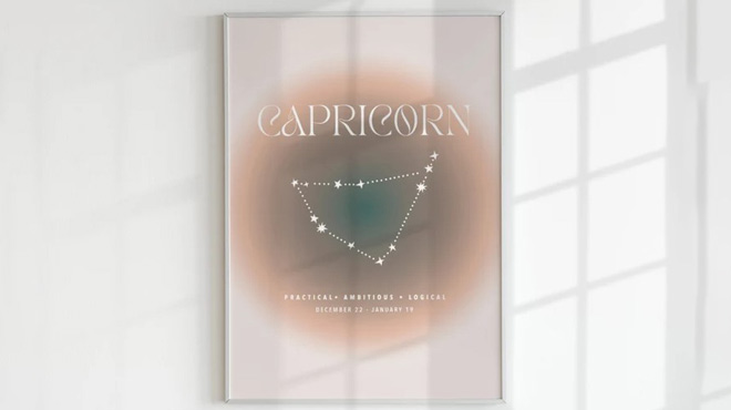 Capricorn Aura Digital Print