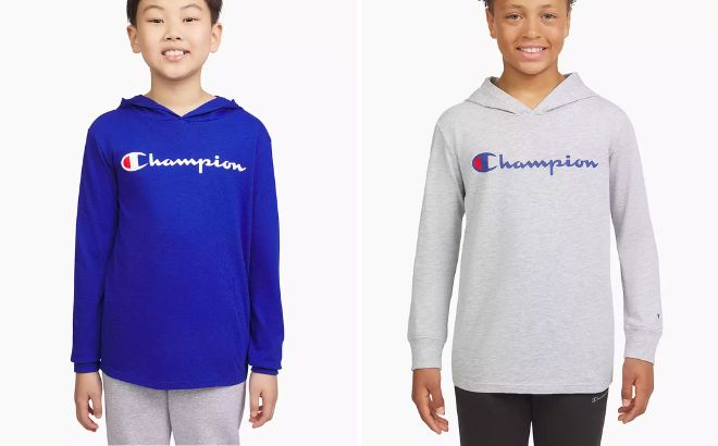 Champion Signature Long Sleeve Hooded Tee