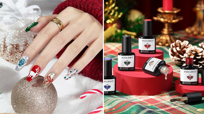 Christmas Gel Nail Polish 6 Piece Set