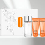 Clinique Absolutely Happy Fragrance Set on a Table