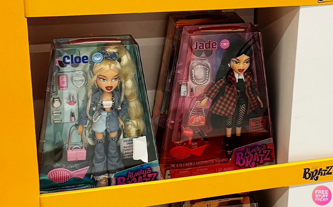 Cloe and Jade Bratz Dolls on the Shelf